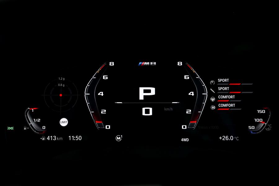 Панель приборов BMW M8 Competition Coupe (F92) 2019 года  (UK) (фото 141 из 157)